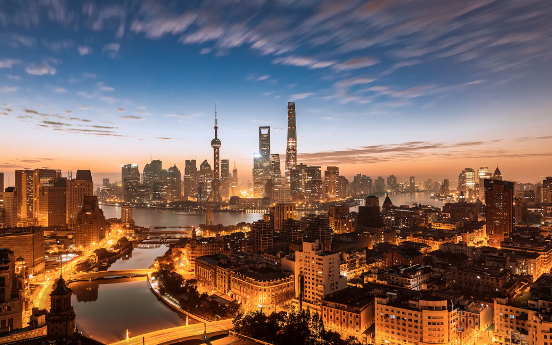 魔都上海城市风景图片电脑壁纸